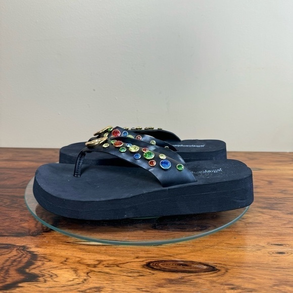 Jeffrey Campbell Iconics Flip Flop in black multi - Picture 6 of 15